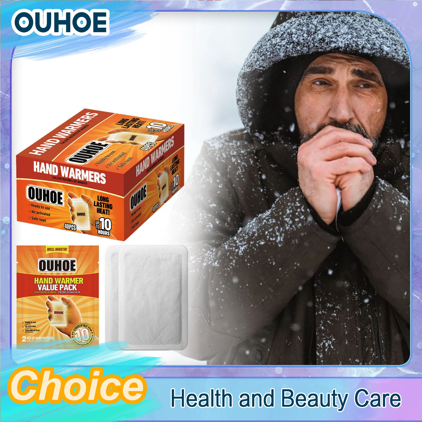 المتاح جهاز تدفئة محمول قيمة حزمة لاصقة ذاتية التدفئة الباردة واقية الشتاء في الهواء الطلق الطبيعية دائم حمى القدم البطن الجسم التصحيح