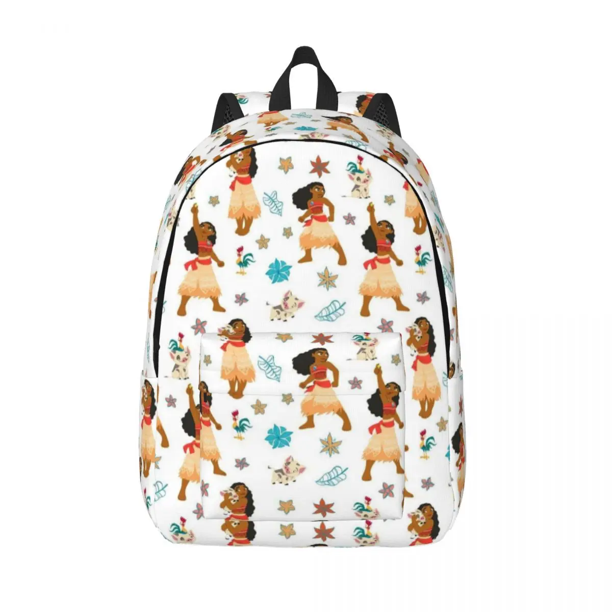 

Забавные холщовые рюкзаки с аниме-мотивом Моана на заказ для женщин и мужчин, школьный студенческий портфель для студентов колледжа, подходит для 15-дюймовых сумок для ноутбука