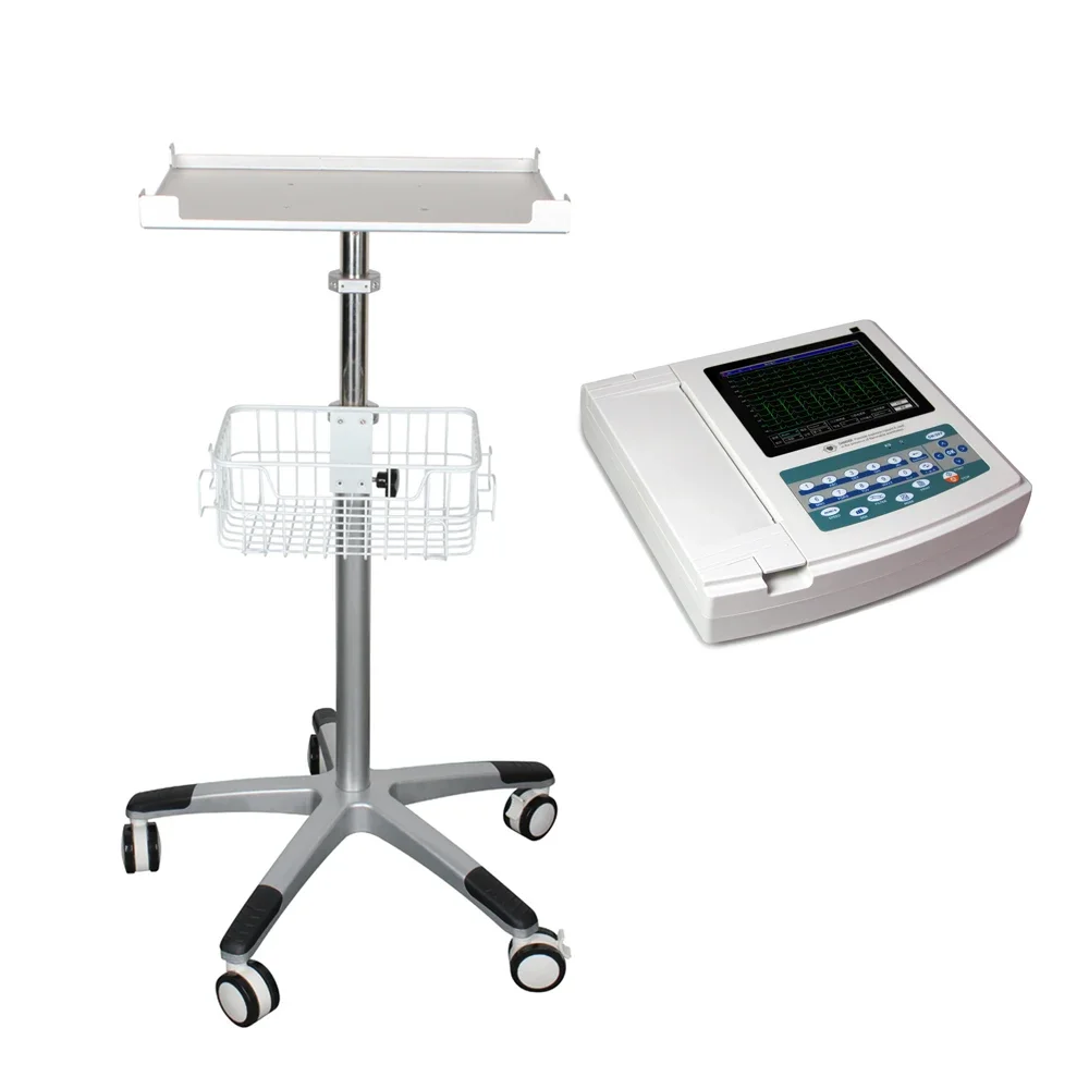 Hospital Medical Trolley Cart Monitoring Instrument For ECG1200G Ecg machine patient monitor Ultrasound Machine