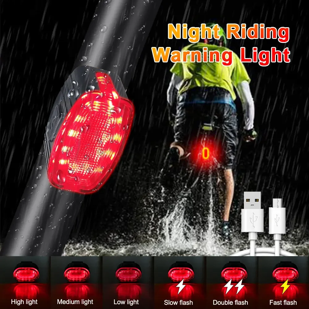 Bicycle Rear Light Front Light LED COB Waterproof Bike Lamp 
