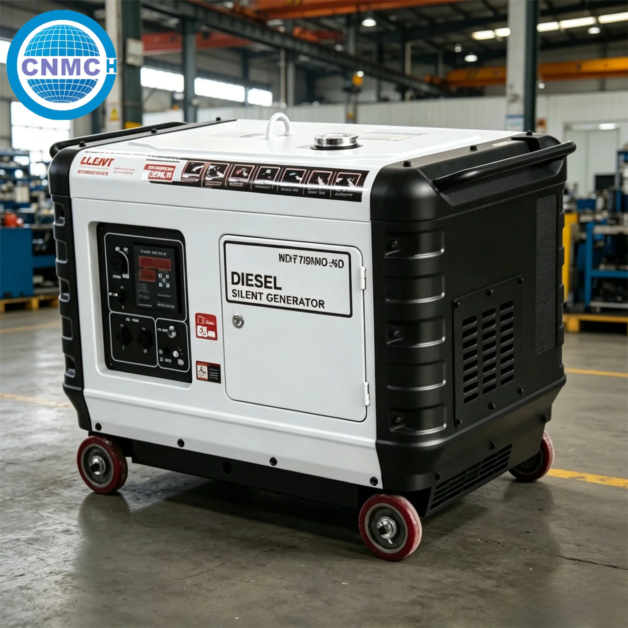 CNMC Silent Diesel Generator 3KW 4KW 5KW 6KW 7KW 8KW Electric Start 66dB Four-stroke 50HZ electricity generator CE Certified
