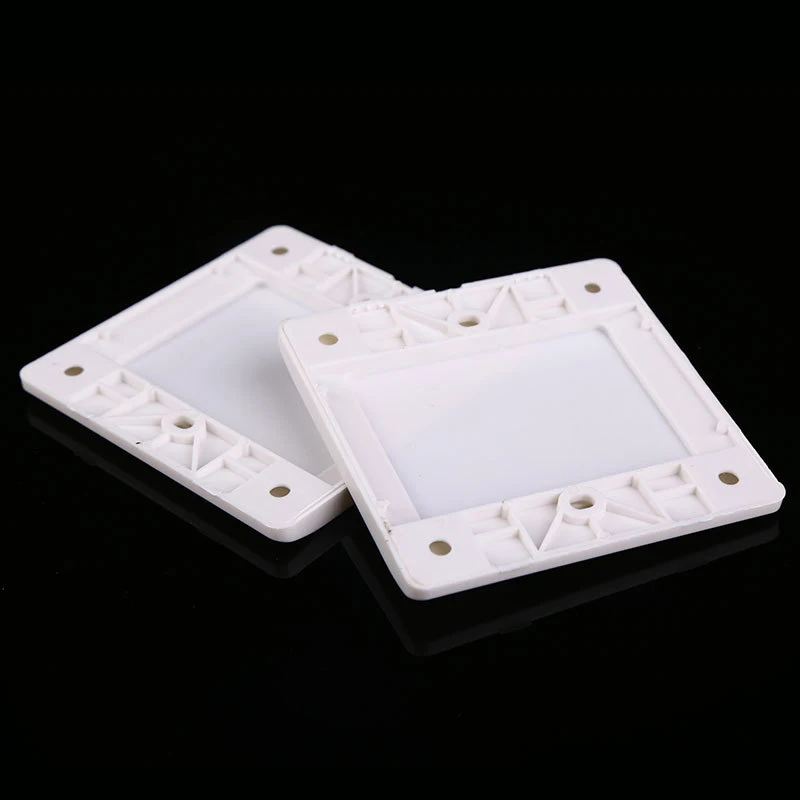 20pcs  High-quality PP Wall Switch Socket Blank Panel Cover Plate For Home Improvement Fire Retardant Wall Mounted Blank Panel