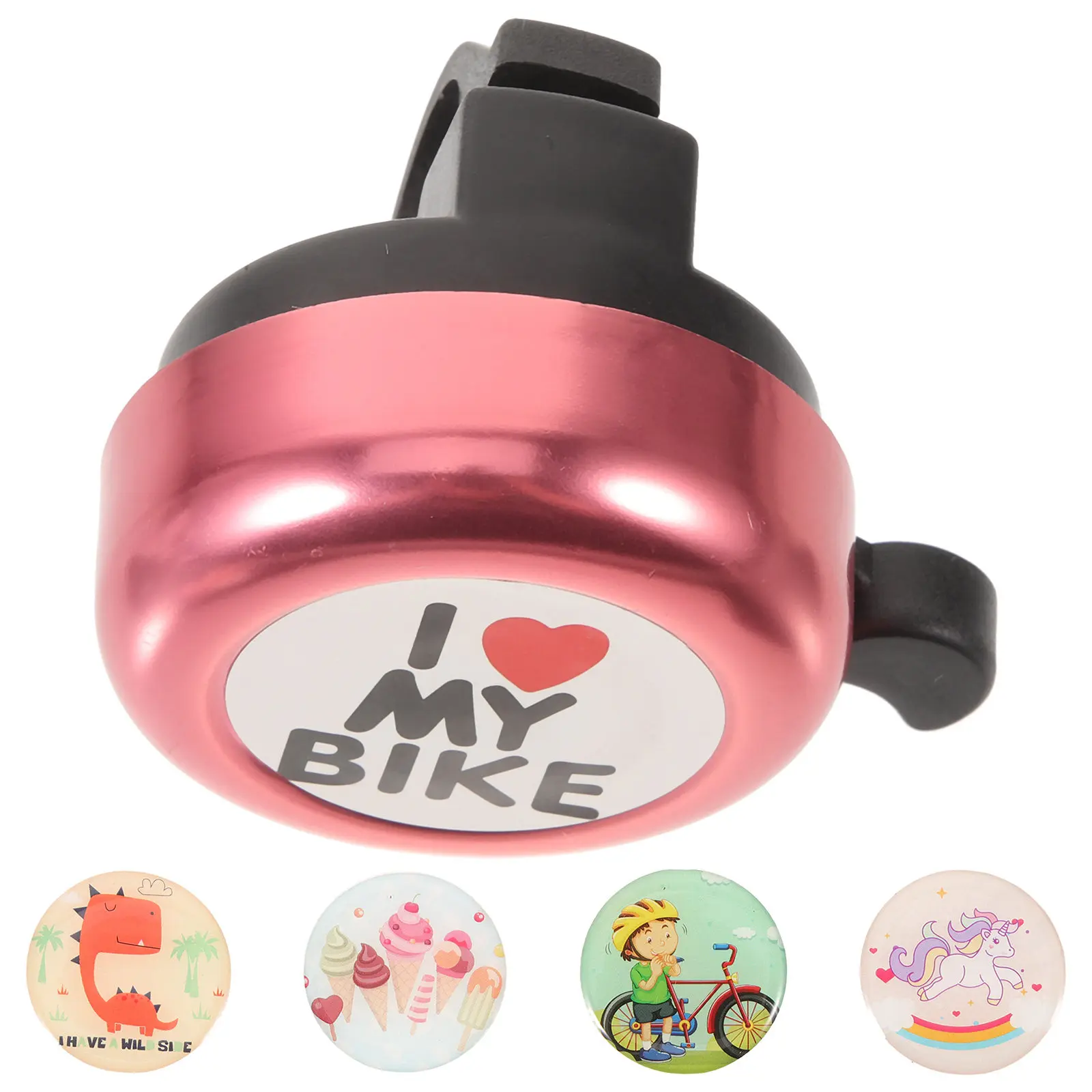 

Комплект из 1 велосипедного звонка из легированной стали с мультяшным рисунком животных, очень громкий, для руля велосипеда, самоката, коляски