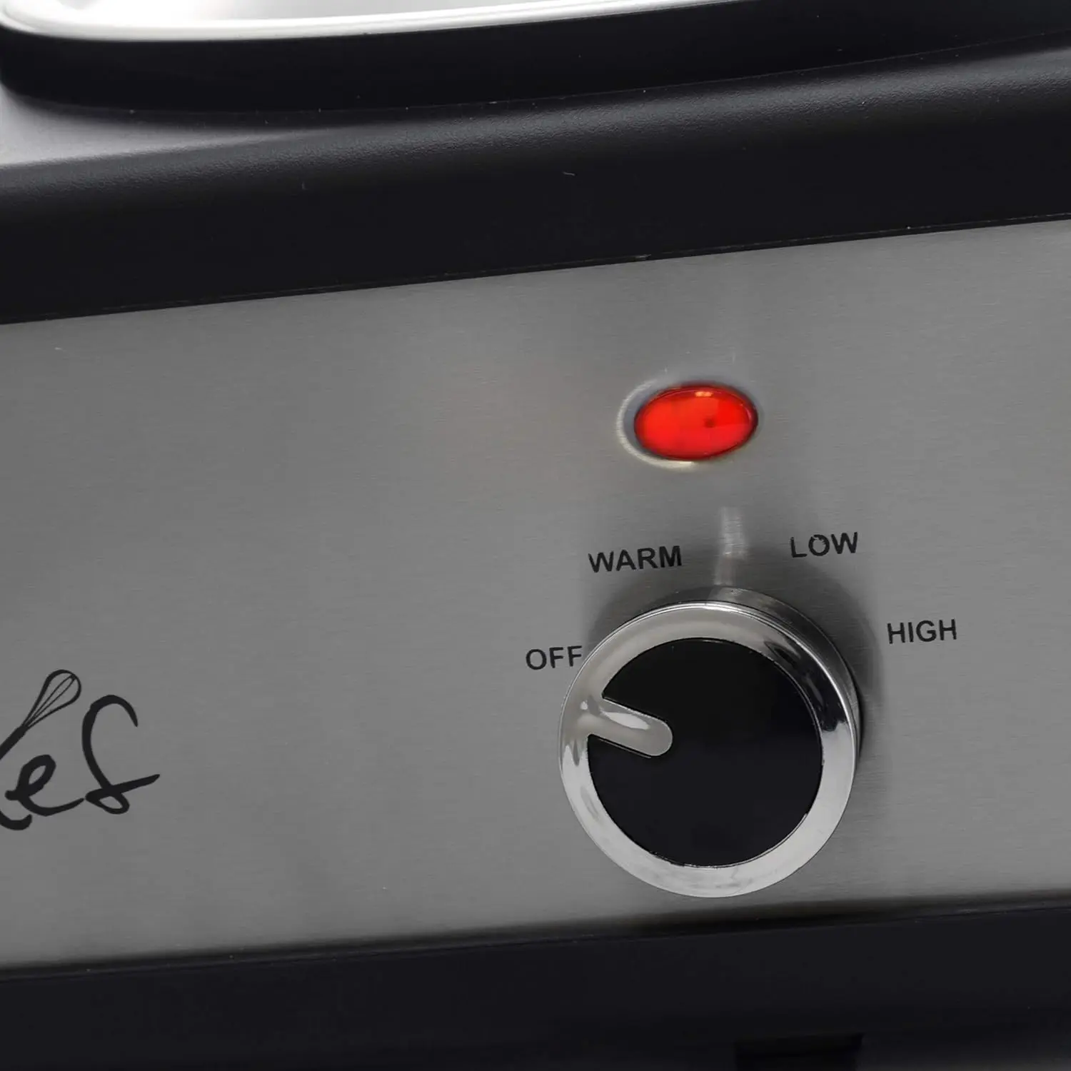 نخبة طباخ بطيء وخادم بوفيه ، أكثر دفئًا ، من من من النخبة ، فضي مصقول ونهاية سوداء ، 3 أواني طبخ سيراميك وقابلة للإزالة