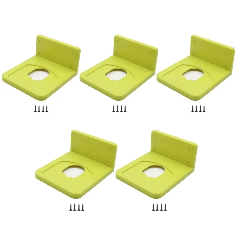 Lightweight For Ryobi 18V For Battery Compatible- Wall Mount For Battery Holder(5-Pack) With Screws(P102 P103 P104 P105 P107)