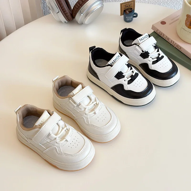 

2025 Spring Platform Versatile Simple Design Sneakers Comfortable Lace Up Running Walking Sports Casual Kids Shoes