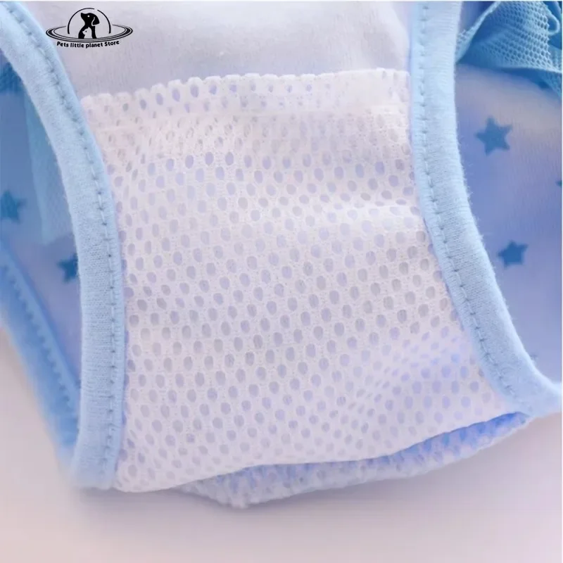 Pet Dog Sanitary Physiological Pants Diaper Washable Female Dog Shorts Anti-harassment Safety Panties Underwear Pet Briefs