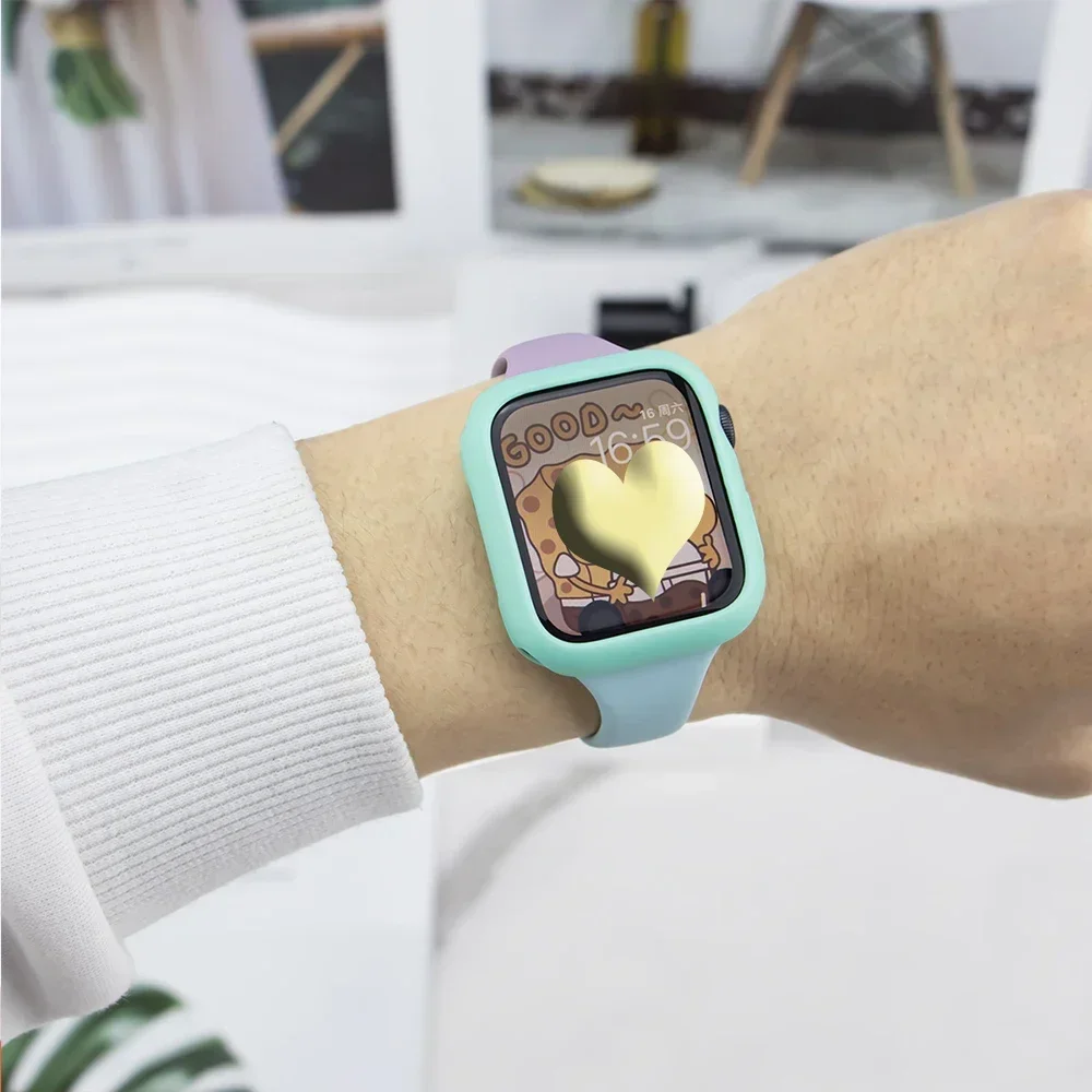 Soft Silicone Loop for Apple Watch Band 40/44mm 41/45mm 49Ultra Slim Rubber Strap case for Iwatch  9SE 8 7 654321 38/42mm Correa image 5