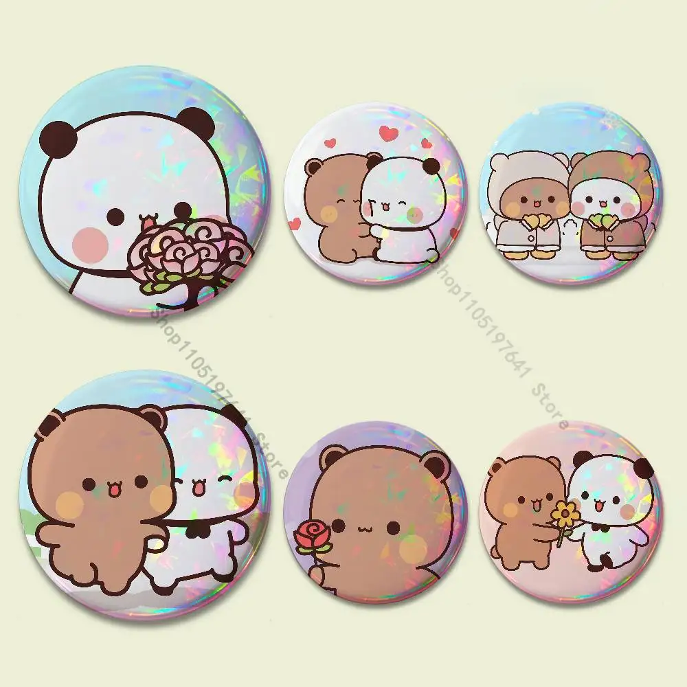 

Cartoon Lovely Cute BuBu DuDu Badges Button Round Creative Pin Brooch Badge Bag Decor Fans Collect Friends Gifts