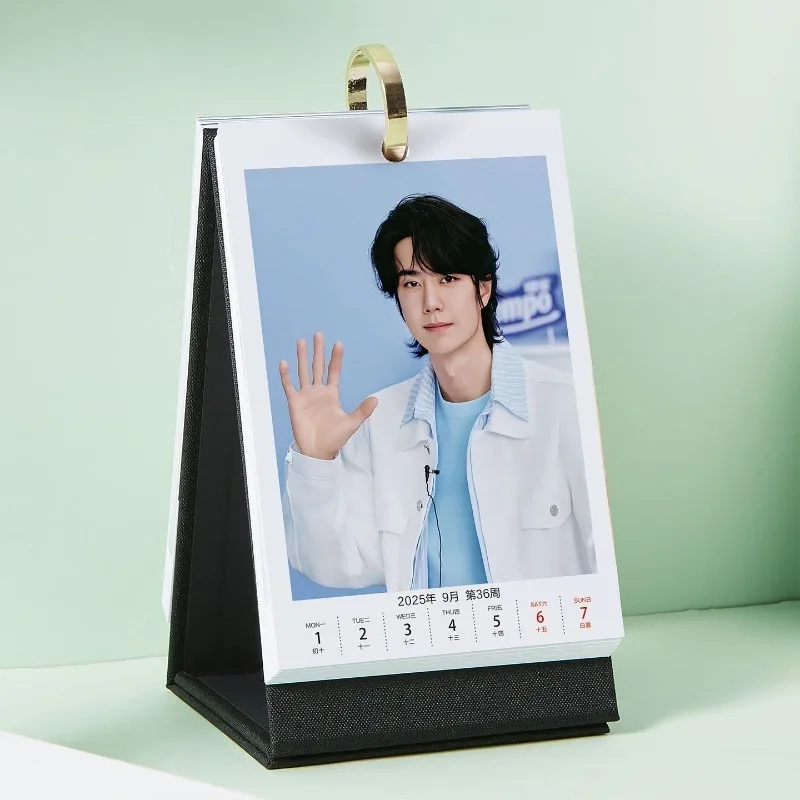 New 2026 Wang Yibo Weekly Calendar New Year's Gifts Celebrity Creative Desk Calendar Surrounding Desktop 2026 Calendar