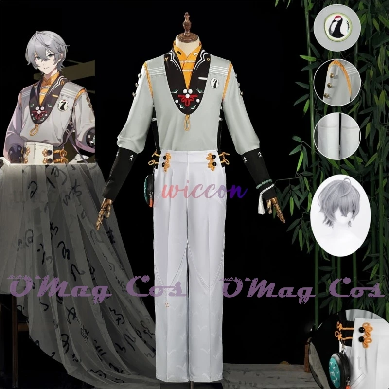 

Wise Zenless Zone Zero Soaring Crane Wise Cosplay Costume Wig New Skin Uniform Phaethon Festival Halloween Party for Men Props