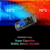 DDPAI N1 Dual 1296P Dash Cam Front and Rear Recording 135 Degree Wide Angle IPS Battery Protection Smart Parking Monitor App Con 5