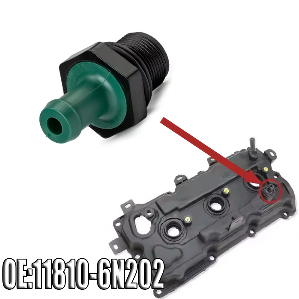 

1pc Car Engine PCV Replaceable Valve Exhaust Positive Crankcase Ventilation Cover Auto Accessory for Nissan/Infiniti 11810-6N202