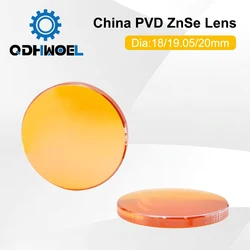 QDHWOEL China PVD CO2 ZnSe Focus Lens Dia.18 19.05 20 mm FL38.1 50.8 63.5 101.6 127mm 1.5-4