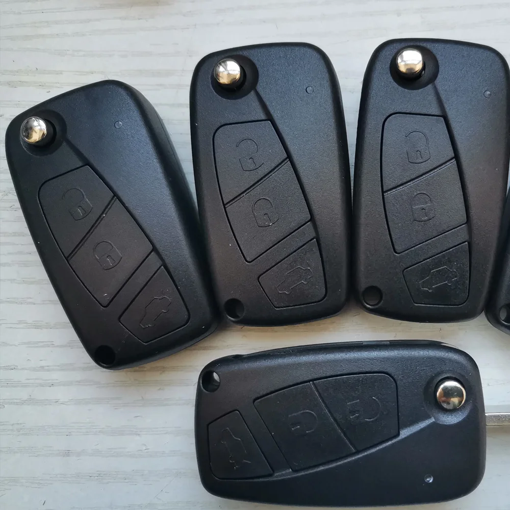 YOCASTY Flip Remote Key 433MHz PCF7941A For Fiat Panda 2003 2004 2005 2006 2007 2008 2009 2010 2011 2012 Replace Genuine Key