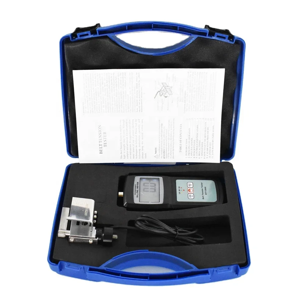Digital Belt Tension Tester BTT-2880 Portable Tension Meter 0~750N (Newtons) Measurement Range for Accurate Testing