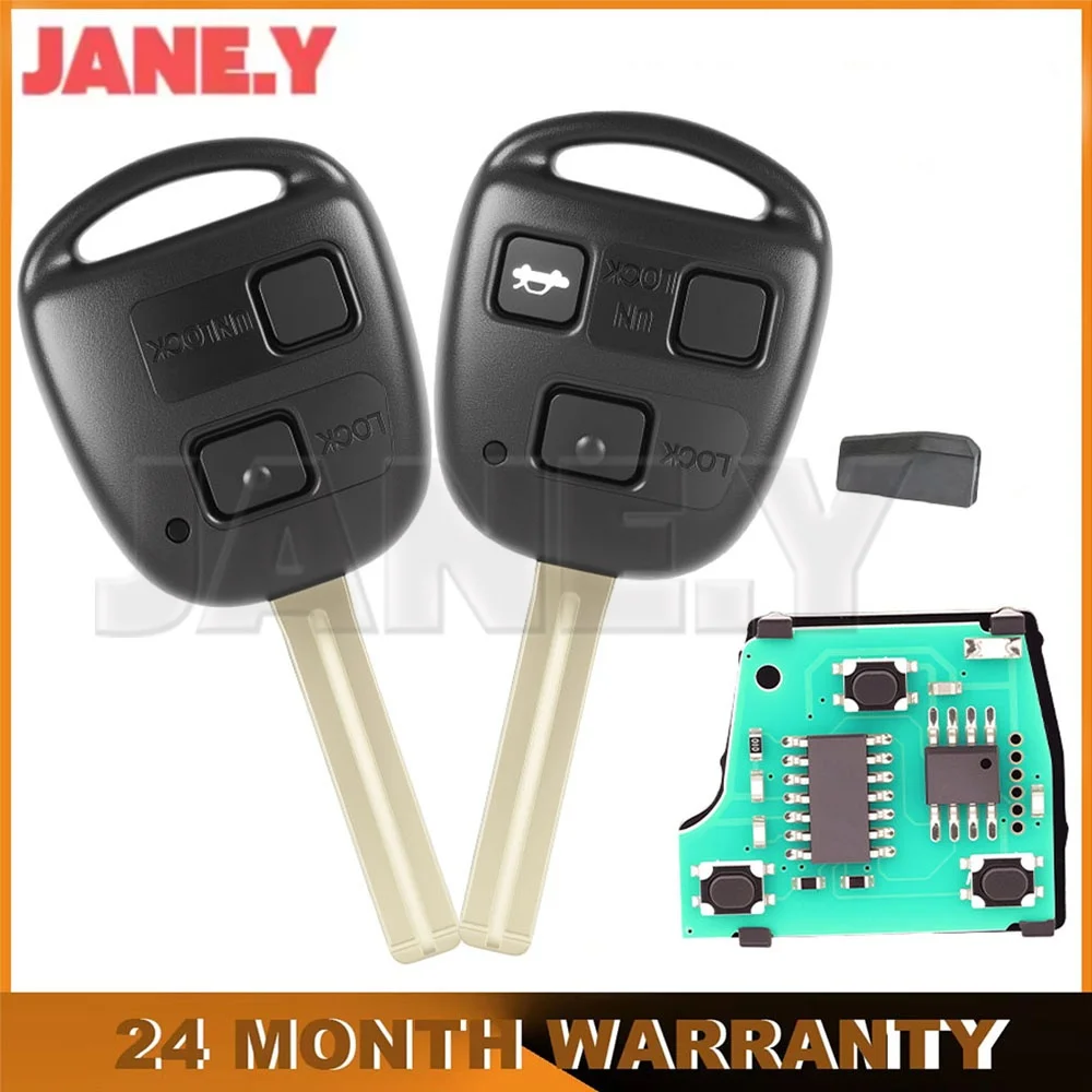 

P/N 50171 Car Key Fob For Lexus RX300 RX400 IS200 ES300 GS300 GS400 IS300 433Mhz 4D68 Chip Smart Key with TOY48 Uncut Blade