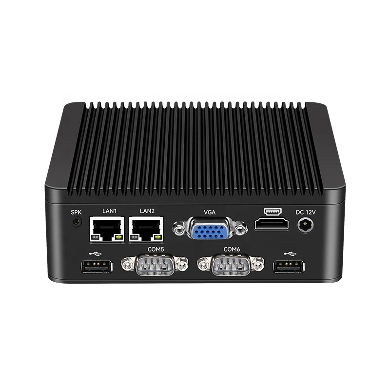 Desktop Mini PC Gemini J4125/J5005/N4100/N5000 DDR4 SO-DIMM 6COM RS485  With Aluminum Fanless Radiator Computer