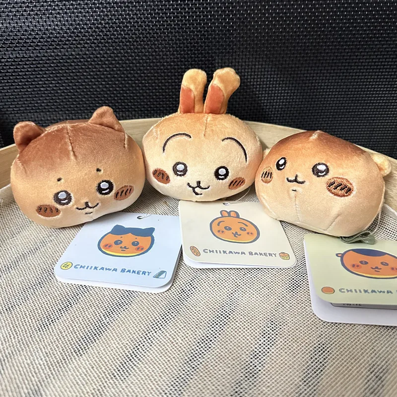 Chiikawa Rakko Gong Barbecue Bread Series Hachiware Usagi Cute Plush Doll Bag Pendant Keychain Decoration Decompression Toy Gift