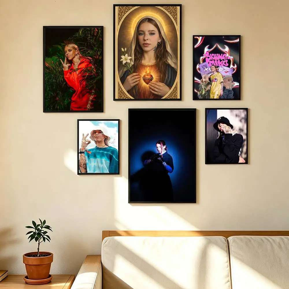 Singer Y-Young Miko  Poster Waterproof Wall Art Sticker For Bar Living Room Vintage Decor High Quality Print Gift