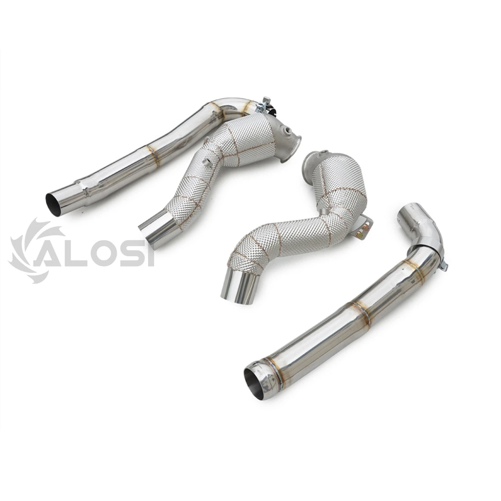High-performance exhaust front pipe for Mercedes AMG M178 C190 GT GTC GTS GTR stainless steel exhaust pipe head joint