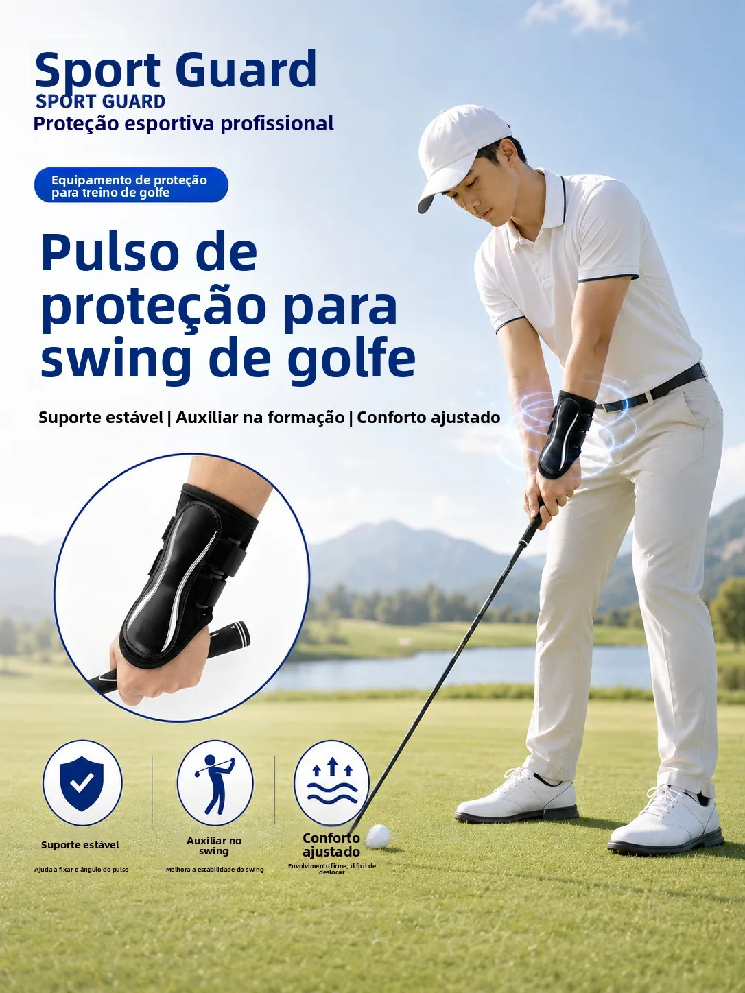 ミントアイアンゴルフリストサポートプロスポーツ保護安定スイング補助固定ガードスポーツリストブレース