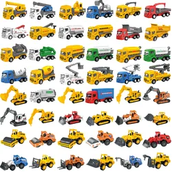 1:64 Alloy Engineering Car Model Skidding Toy Car Metal City Traffic Bus Children's Gifts