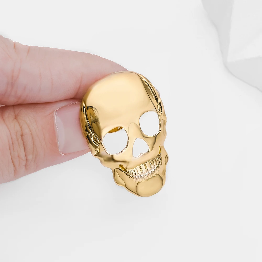 Hanreshe Medical Skull Metal Pin Brooch Backpack Lapel Badge Medicine Jewelry Gifts for Orthopedic Doctor Nurse
