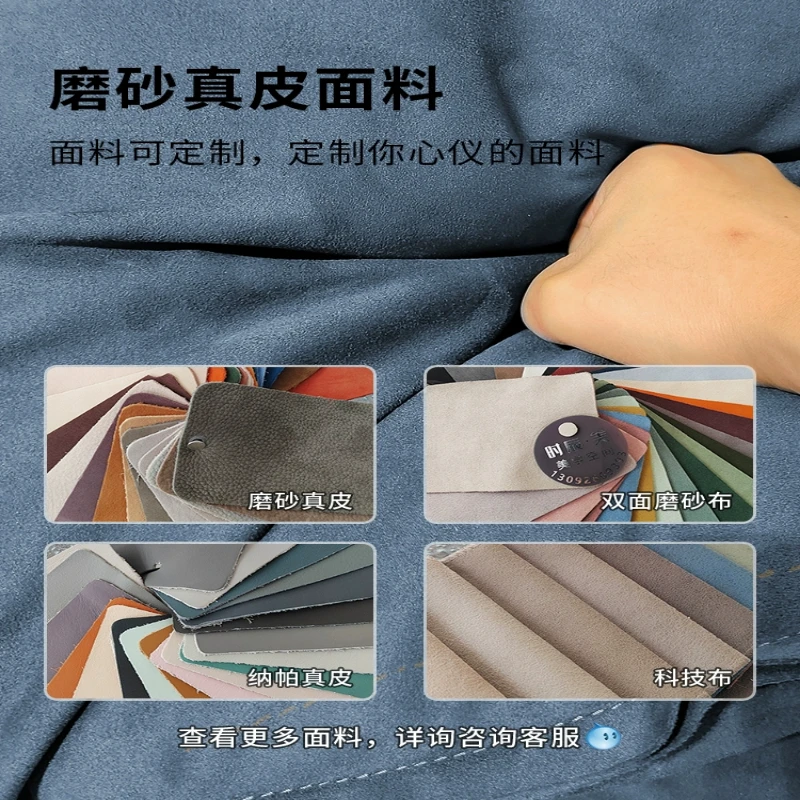 شقة HHSmall لغرفة المعيشة، أريكة قماش غير لامعة حديثة وبسيطة على الوجهين #4