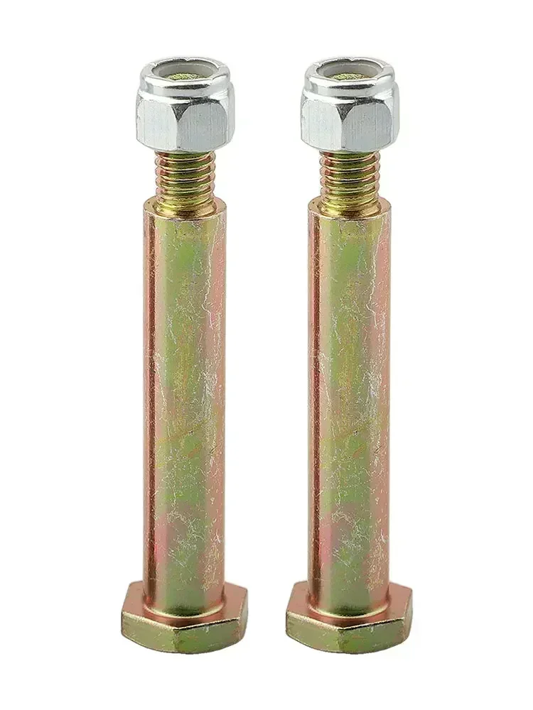 Deck Wheel Fastener Set 2 Units with Bolts and Lock Nuts for Riding Mowers with 3/8 16 Thread and 13/16 in Thread Length