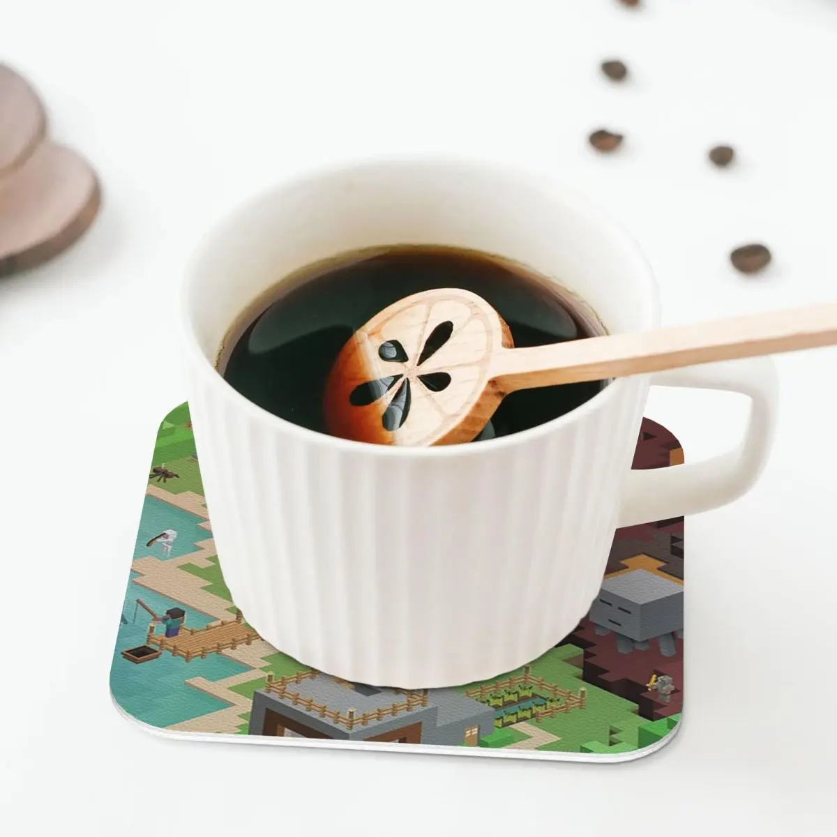 Exploring New Worlds Coasters Coffee Mats Mug Cup Placemats Tableware Pads for Home Kitchen Dining Bar