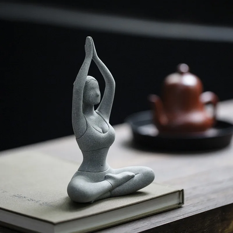 

Креативная йога девушка Аана художественное моделирование персонажей ремесла украшения украшения дома