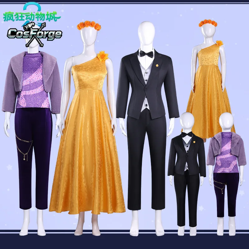 

Judith Laverne Hopps Cosplay Costume Uniform Halloween Carnival Party Christmas Play Role Purple Uniform Fox Nick Crazy Animal