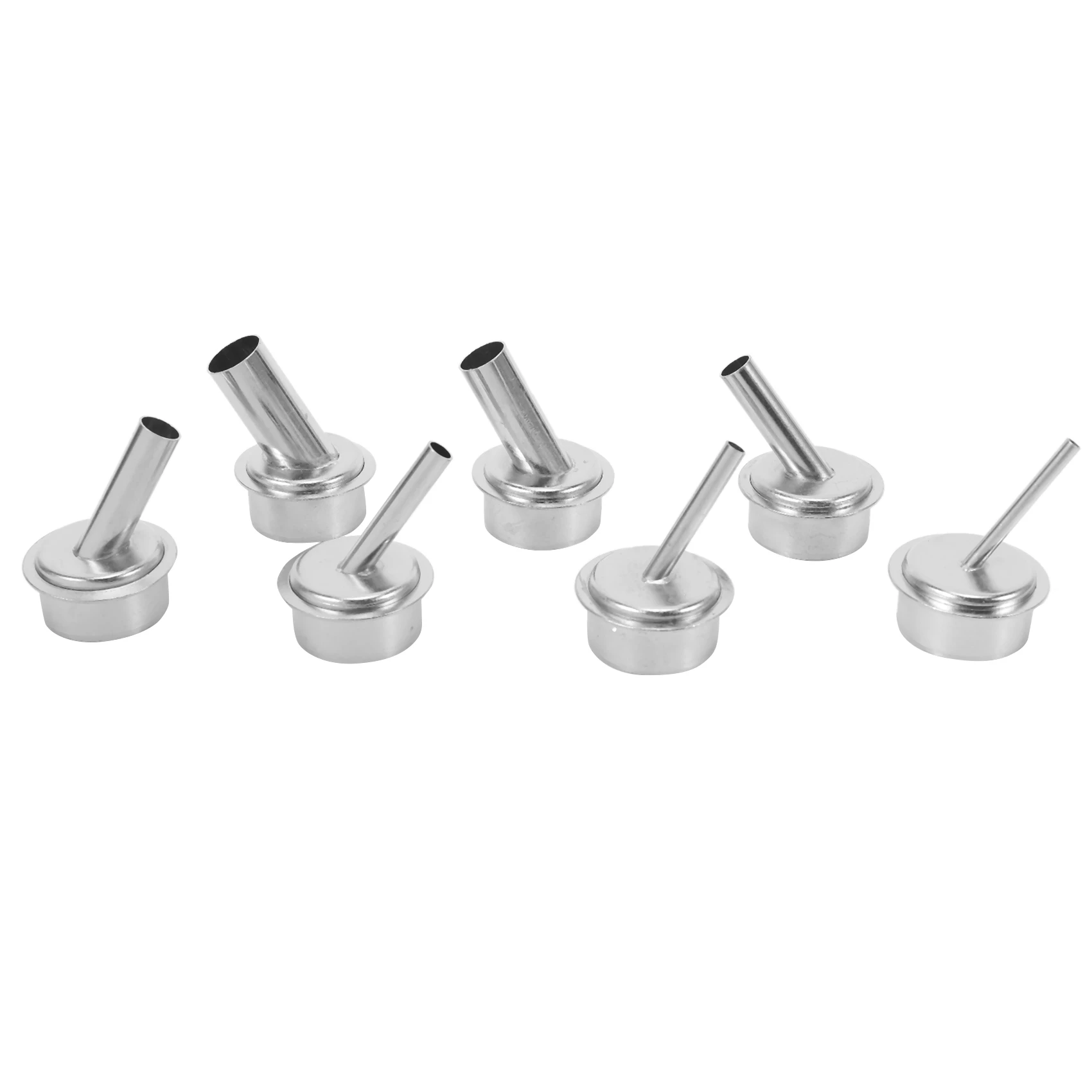 JHD 7Pcs 45도 구부러진 곡선 열 노즐 2.5/3/4/6/7/9/12Mm 빠른 861DW 납땜 스테이션 용 뜨거운 공기 노즐