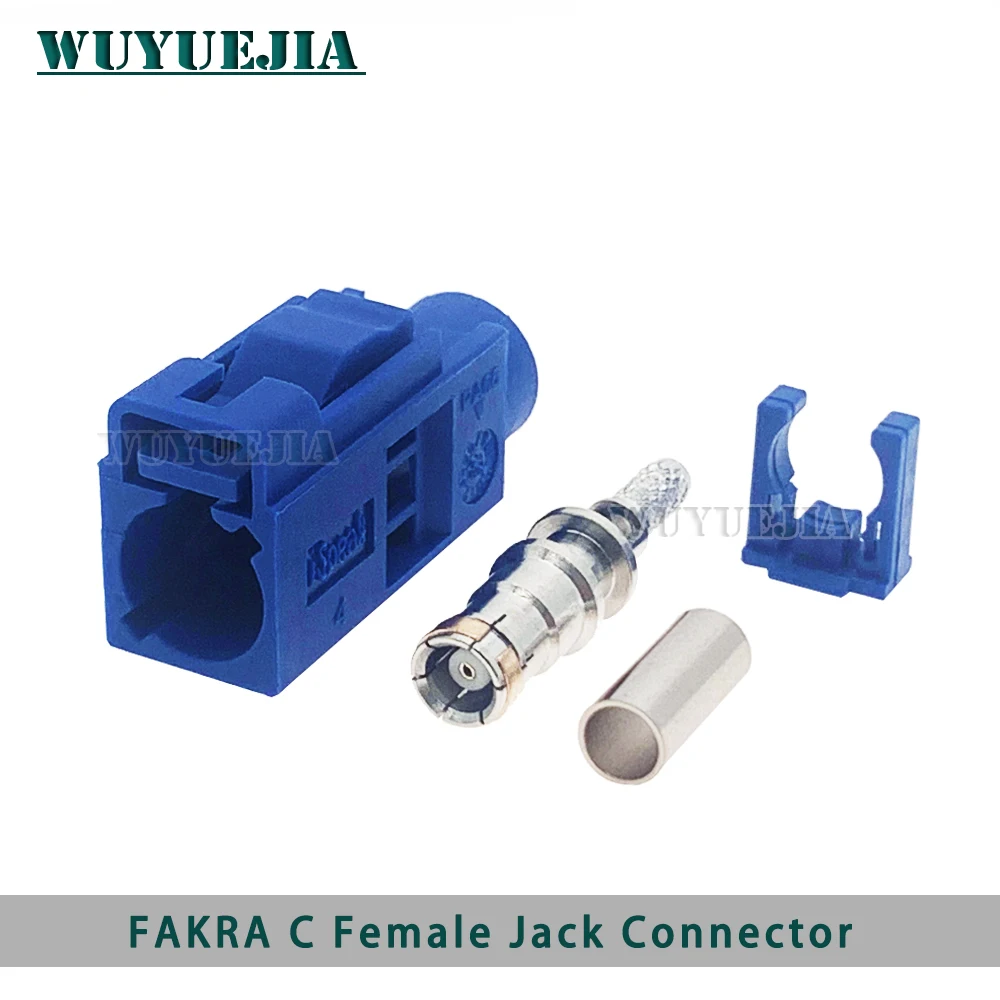1Pcs Fakra 코드 A/B/C/D/E/F/G/H/I/K/Z 암 잭 커넥터 RG316/RG174 피그테일 케이블용 RF 동축 와이어 커넥터 납땜