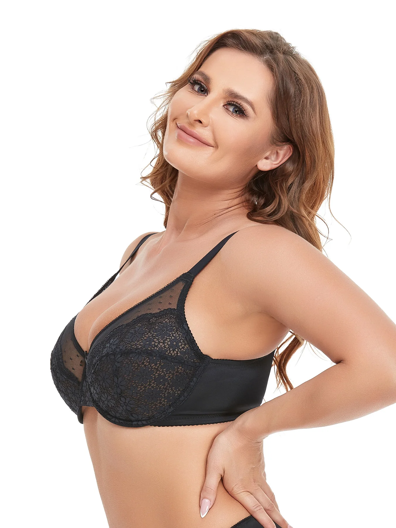 Minimizer Bra for Women Lace Bra Womans Full Coverage Bras Unlined Underwire Bra for Heavy Breast 5120