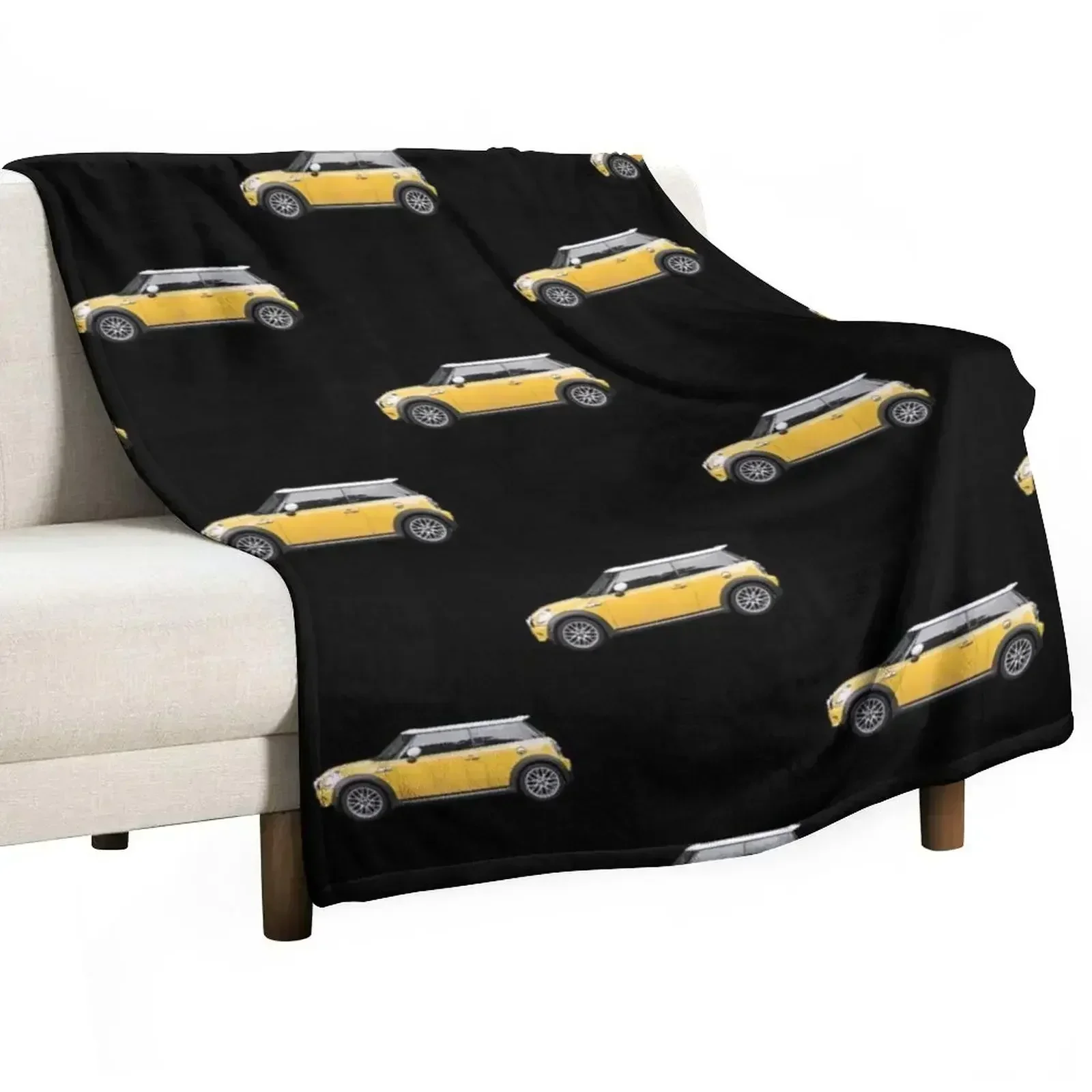 

Mini cooper Throw Blanket Beach bed plaid Softest Plush Blankets