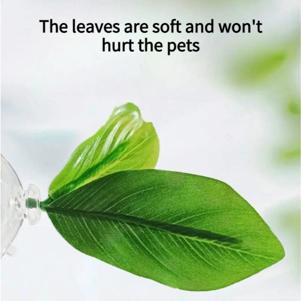 1PCS Green Leaf Betta Fish Hammock Stress-Reducing Aquarium-Safe Decor with Strong Suction Cup Fake Plant Fish Tank Decoration