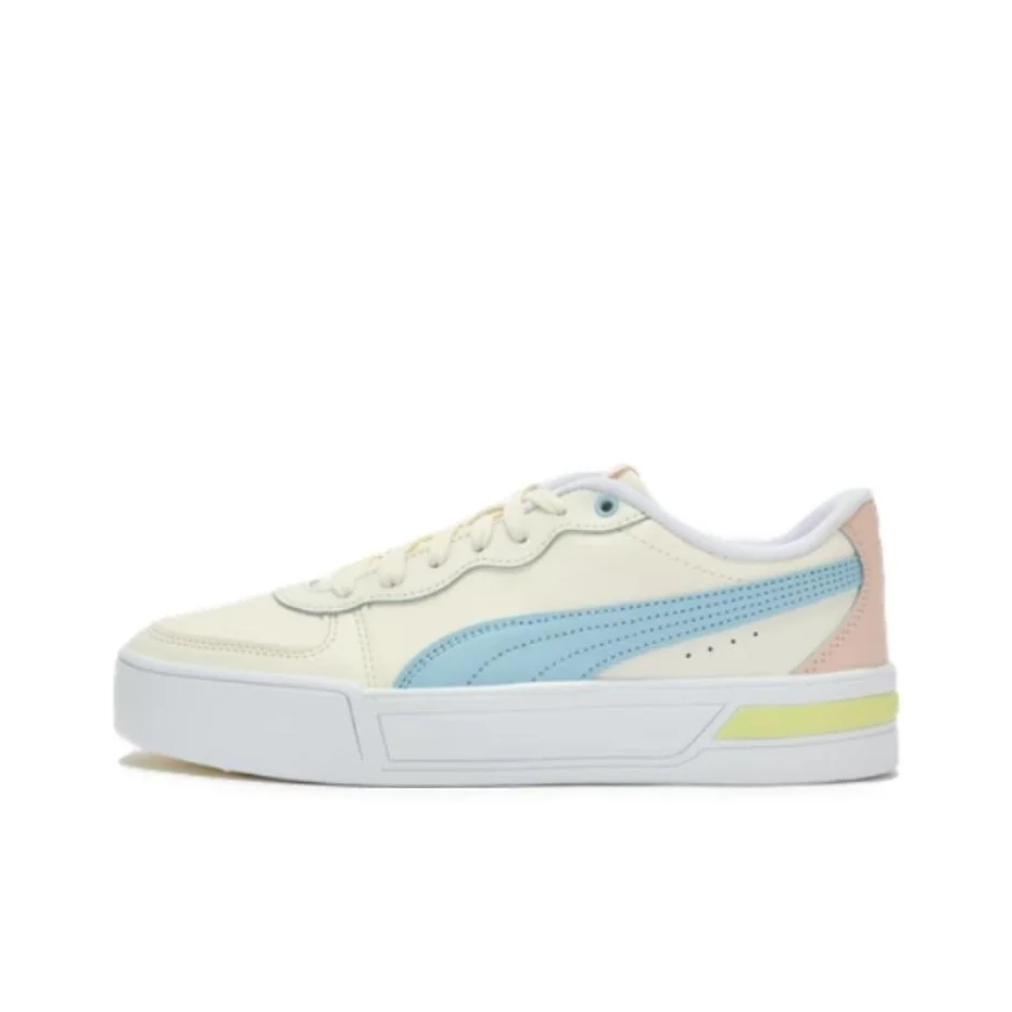 PUMA Skye Height Increasing Low top Skateboard Shoes Women's Beige 374764-29