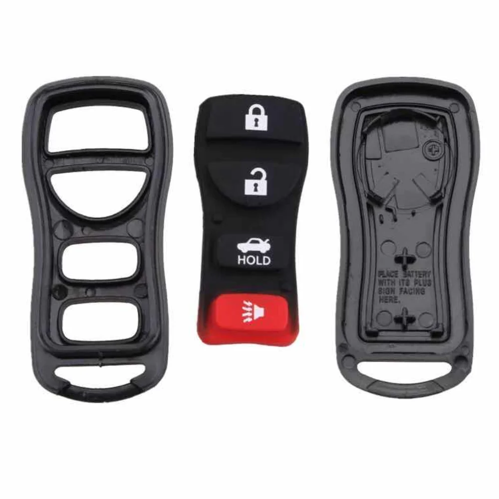 Replacement  Remote Car Case Fob Cover for Nissan Qashqai Elgrand X-TRAIL NAVARA MICRA LIVINA 3 4 Button  Key Shell Blank