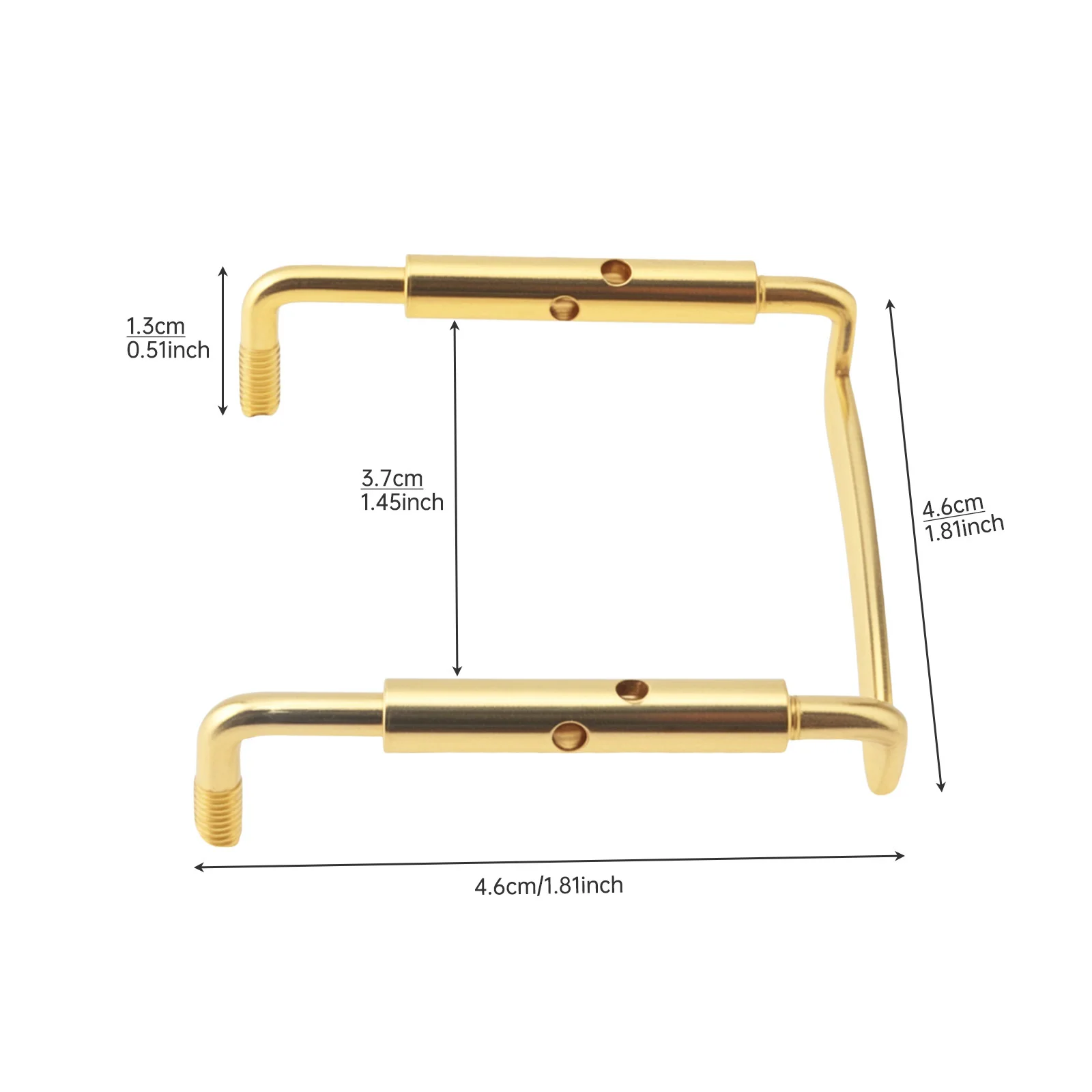 For 4/4 Violin Chin Rest Golden Metal Chin Rest Screw Copper Plating Violin Instruments