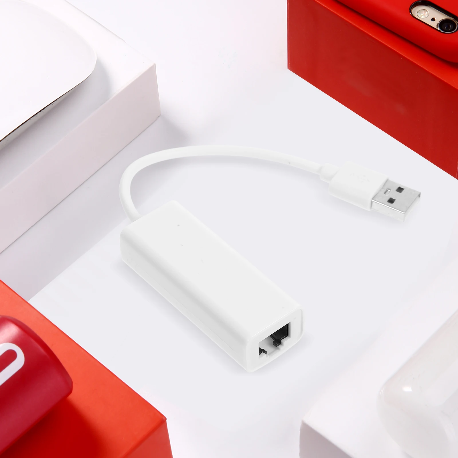

USB Network Adapter USB to Converter 1000M Ethernet Adapter White USB2 0 External Laptop Accessory Connectivity