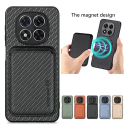 Magnet 2IN1 Detachable Leather Case for Xiaomi Redmi Note 15 5G 4G Card Shell Funda Redmi Note 14 Pro Plus 13 Note15 Back Cover