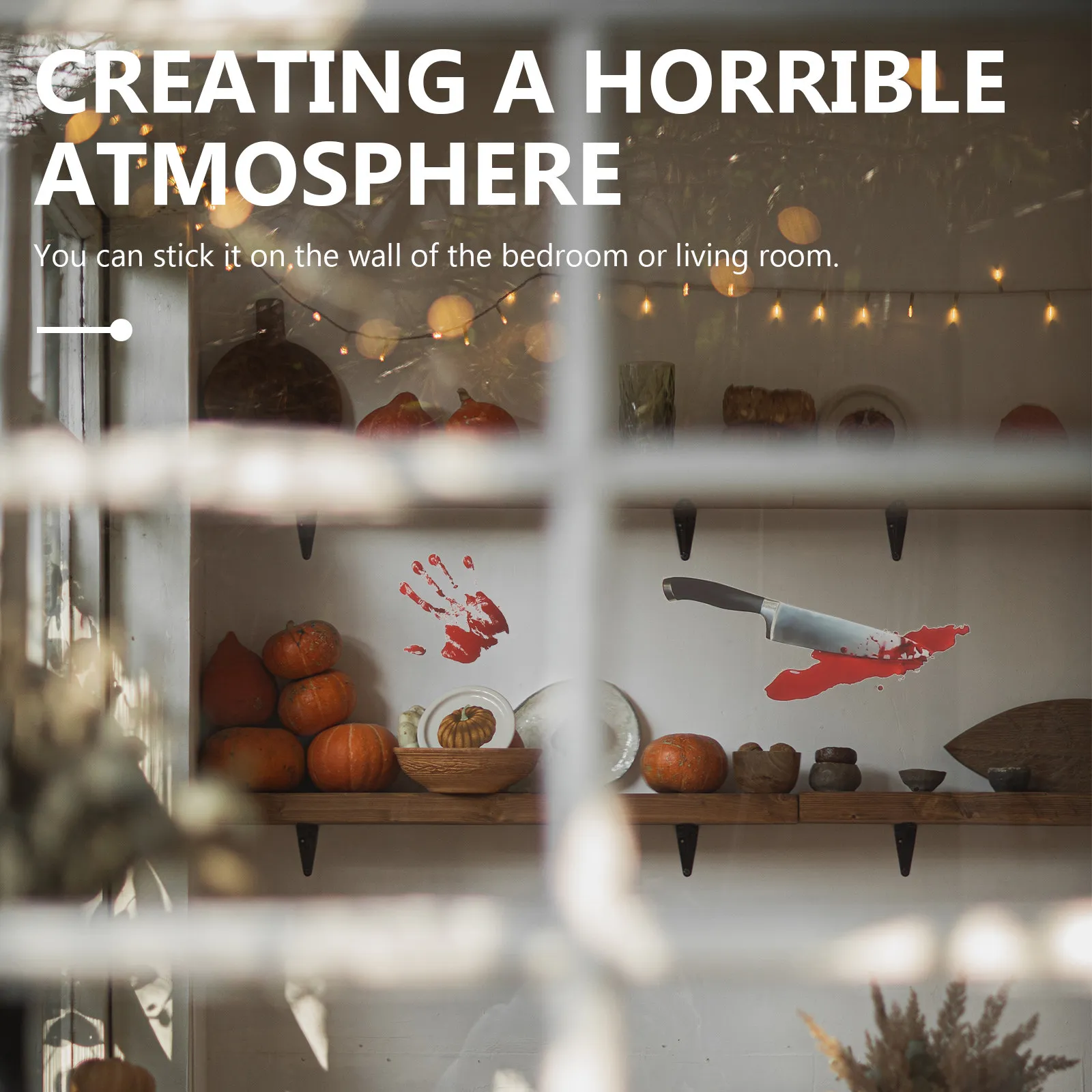 

Набор из 2 наклеек на Хэллоуин с отпечатками крови и лап, ПВХ, без запаха, легко снимаемые, для декора стен, окон, стеклянных дверей, страшные, реалистичные