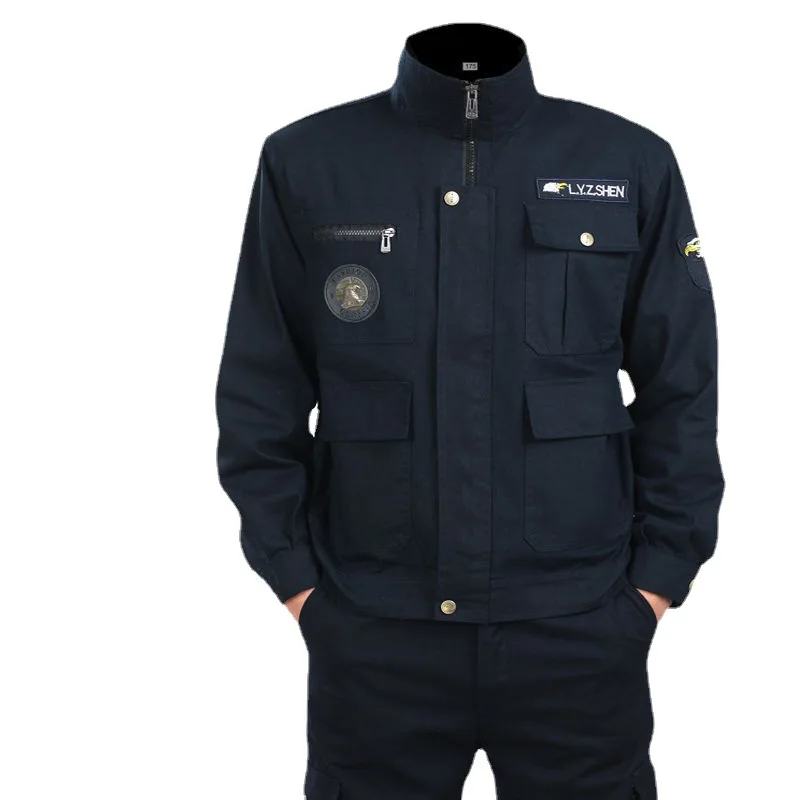 Men's Workwear Set, Heat-Resistant Workwear, Construction Site Labor Protection Suit, Machine Repair Welding Suit