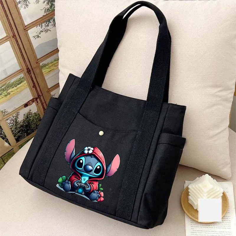 Disney Lilo & Stitch Shoulder Bag Crossbody Bag Girls Multifunction Woman Handbag Large Capacity Tote Bags Ladies Youth Bags