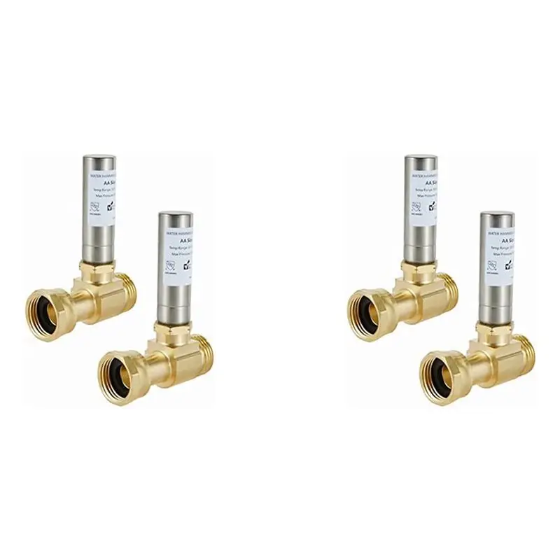 

【ESSENTIALS】Устройство для предотвращения ударов волной воды из нержавеющей стали S-241 для стиральных машин, поворотное соединение 3/4 дюйма, 4 шт.