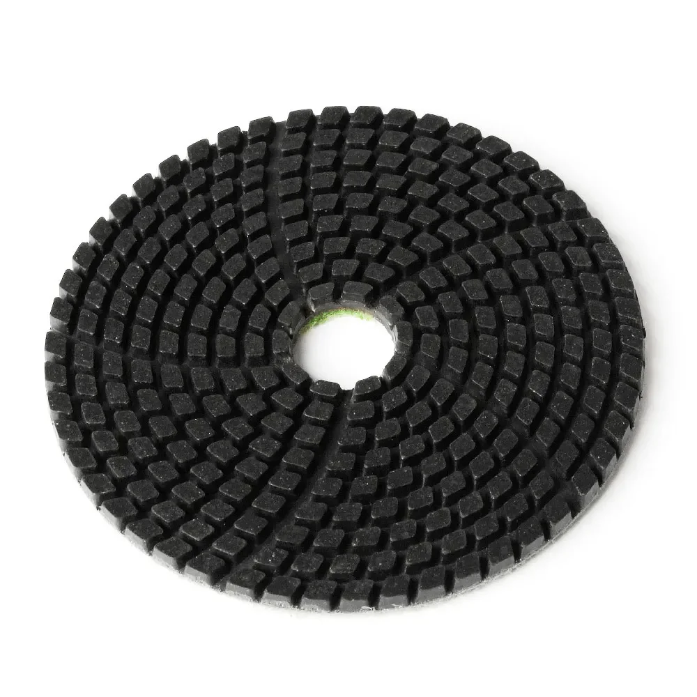 Imagem -05 - Subrilli Almofada de Polimento de Diamante de Polegadas para Granito Mármore Concreto 100 mm Discos de Moagem Ferramenta Abrasiva Peça