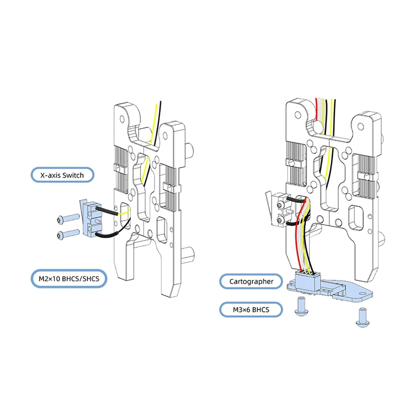 

FYBL-2X Cartographer IDM Scanner Levelling Sensor CNC Metal Bracket For VORON 2.4/Trident 3D Printer Beacon 6061Aluminium