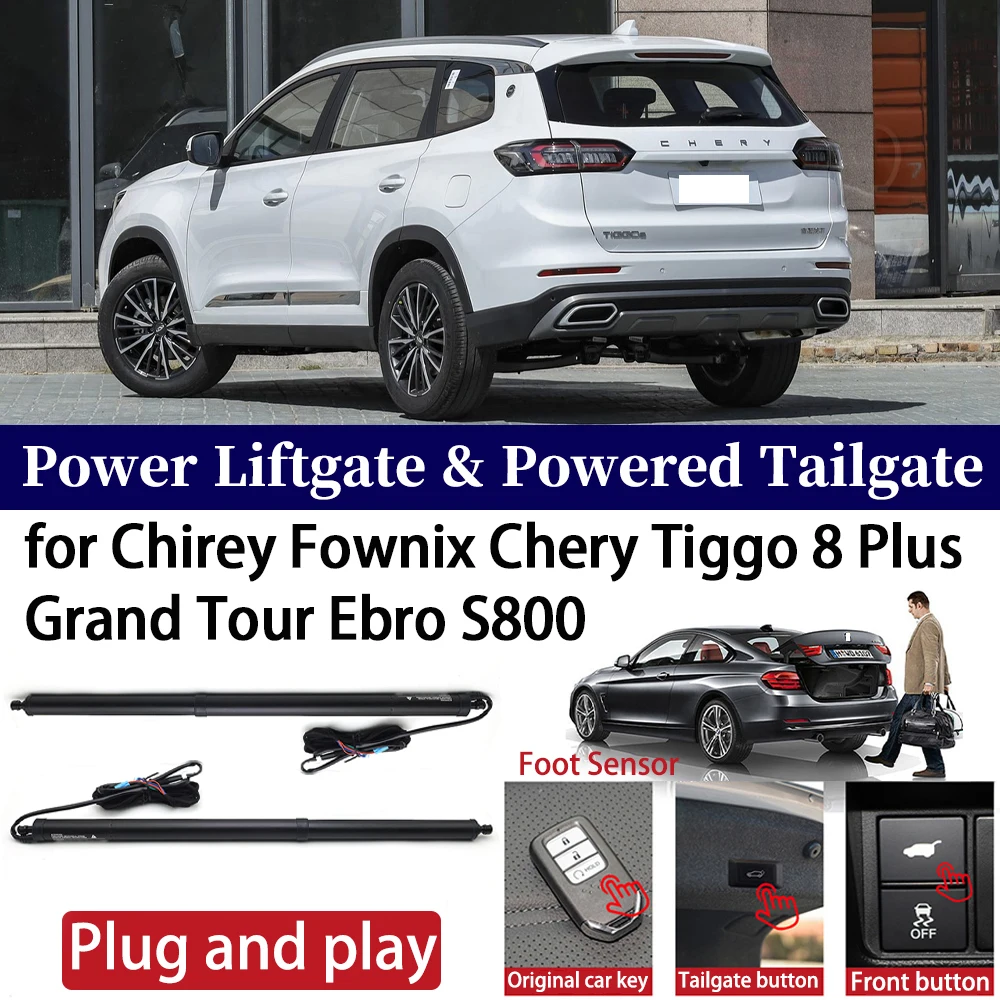 ZhuCamX لـ Chirey Fownix Chery Tiggo 8 Plus Grand Tour Ebro S800 باب خلفي كهربائي للسيارة، بوابة رفع أوتوماتيكية #1